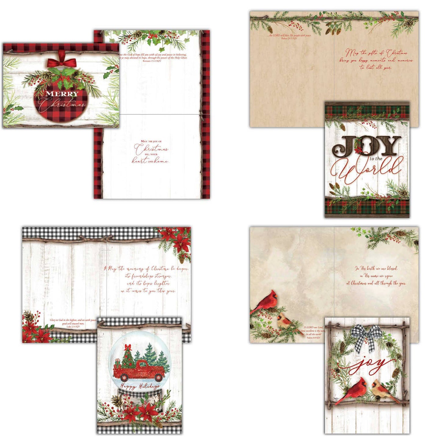 Crown Point Graphics - Religious Boxed Christmas Cards, Joy to the World, 12 Cards