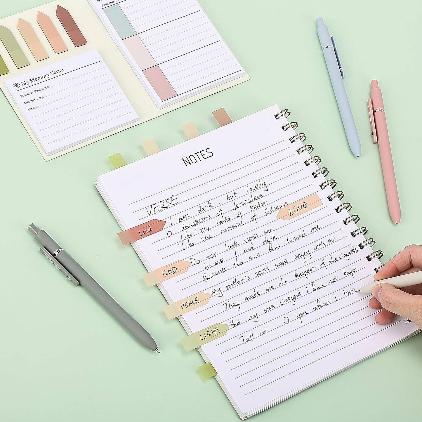 Mr. Pen - Mr. Pen Bible Study Sticky Notes - 225 Pack