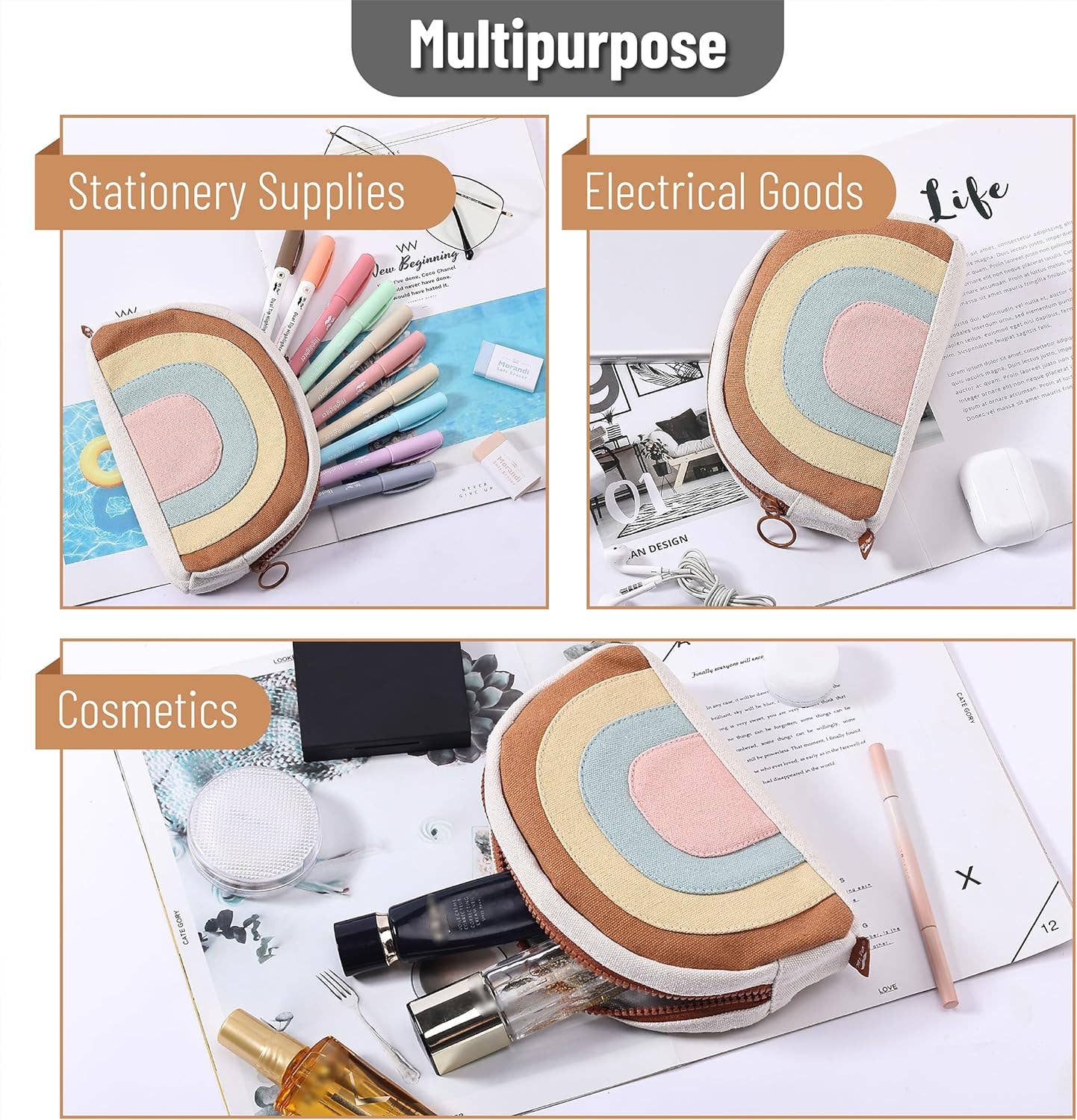 Mr. Pen - Mr. Pen Boho Pencil Case - Stylish & Functional