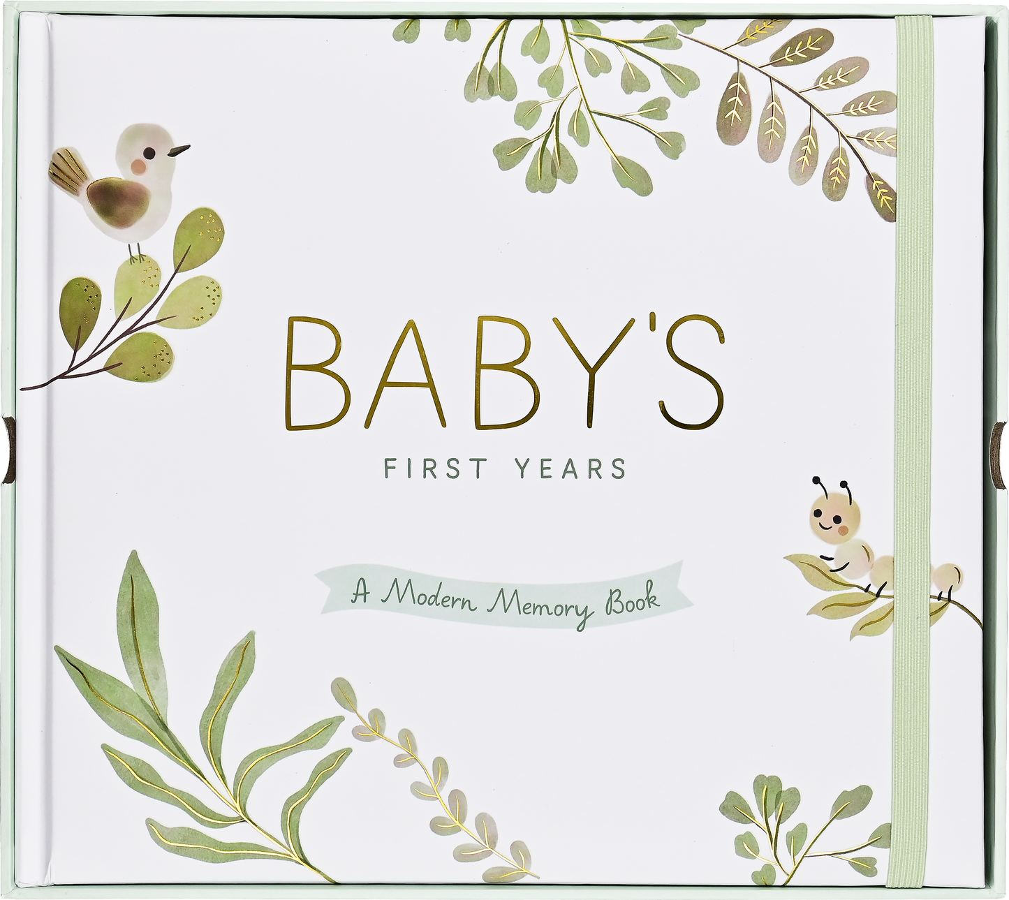 Peter Pauper Press - Baby's First Years: A Modern Memory Book with Keepsake Box