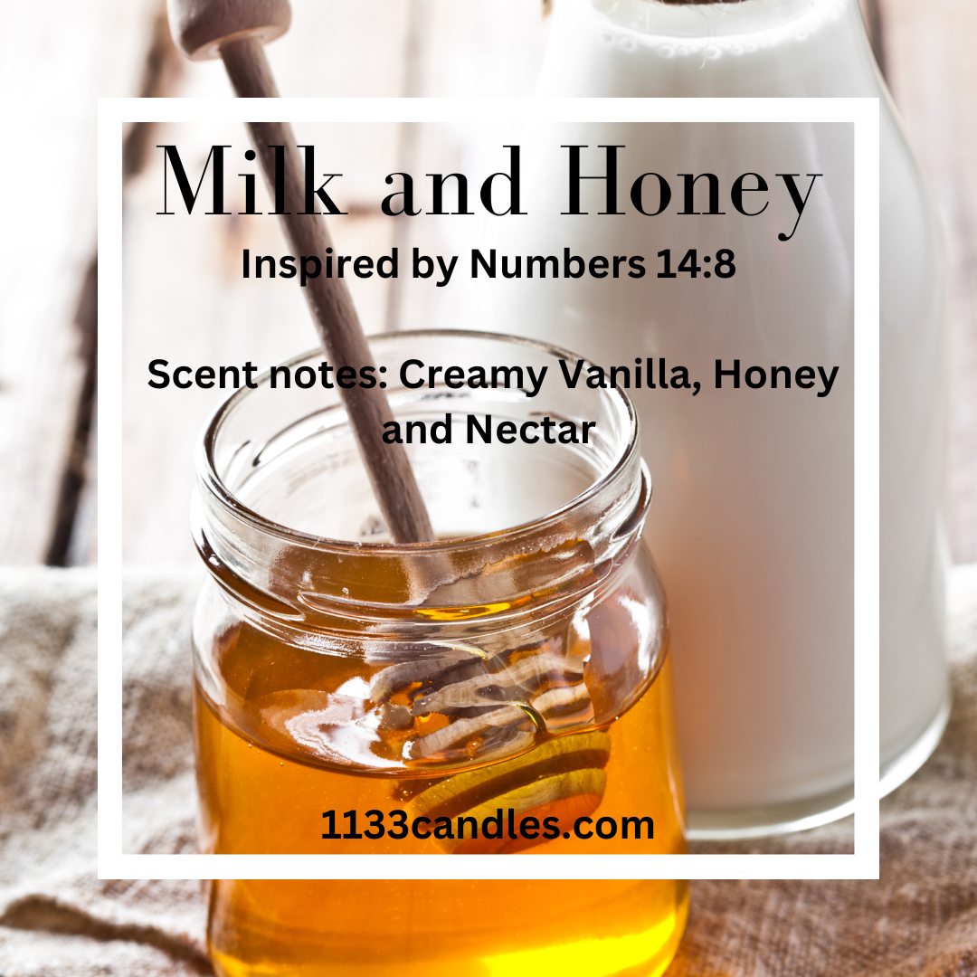 1133 Candles - Fall 2025 | 8oz Candle Milk and Honey | Christian Candle