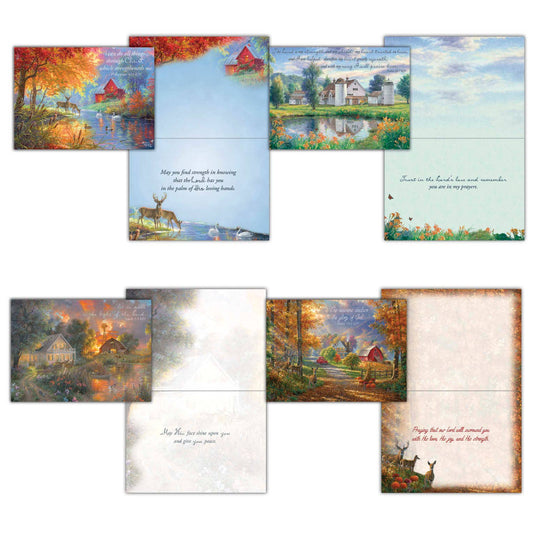 Crown Point Graphics - Seasons  - Boxed Thinking of You Cards, Box of 12