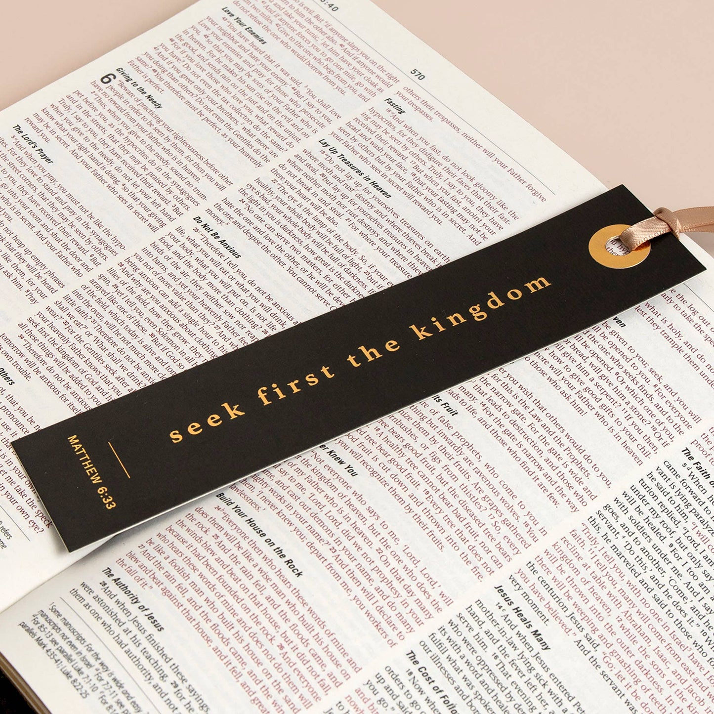 Church Notes Co. - Seek First The Kingdom Bookmark