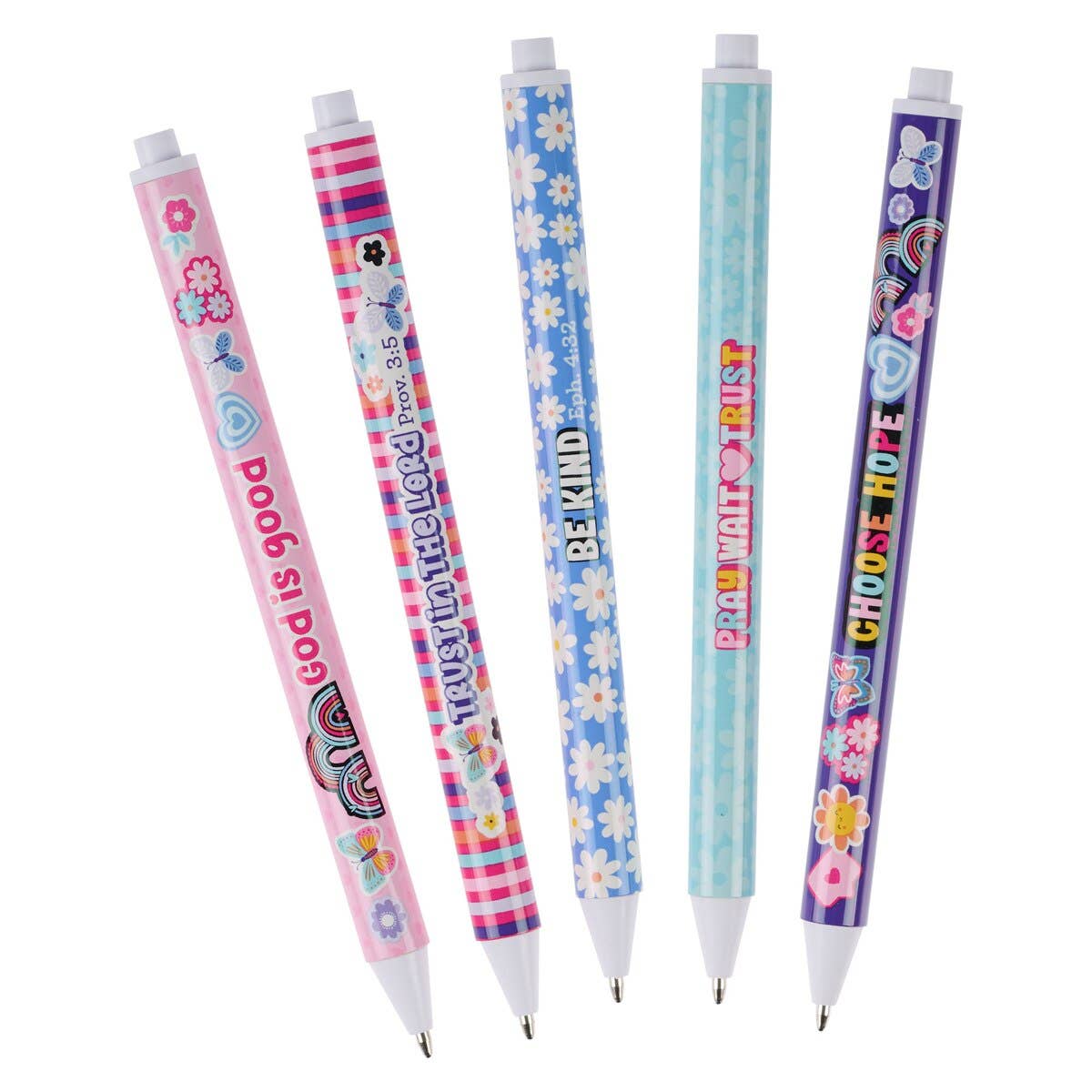 Christian Art Gifts - Pen Set 5 pc Girls Sticker Art