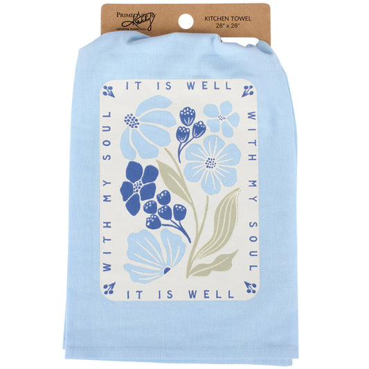 Primitives by Kathy - It Is Well With My Soul Kitchen Towel