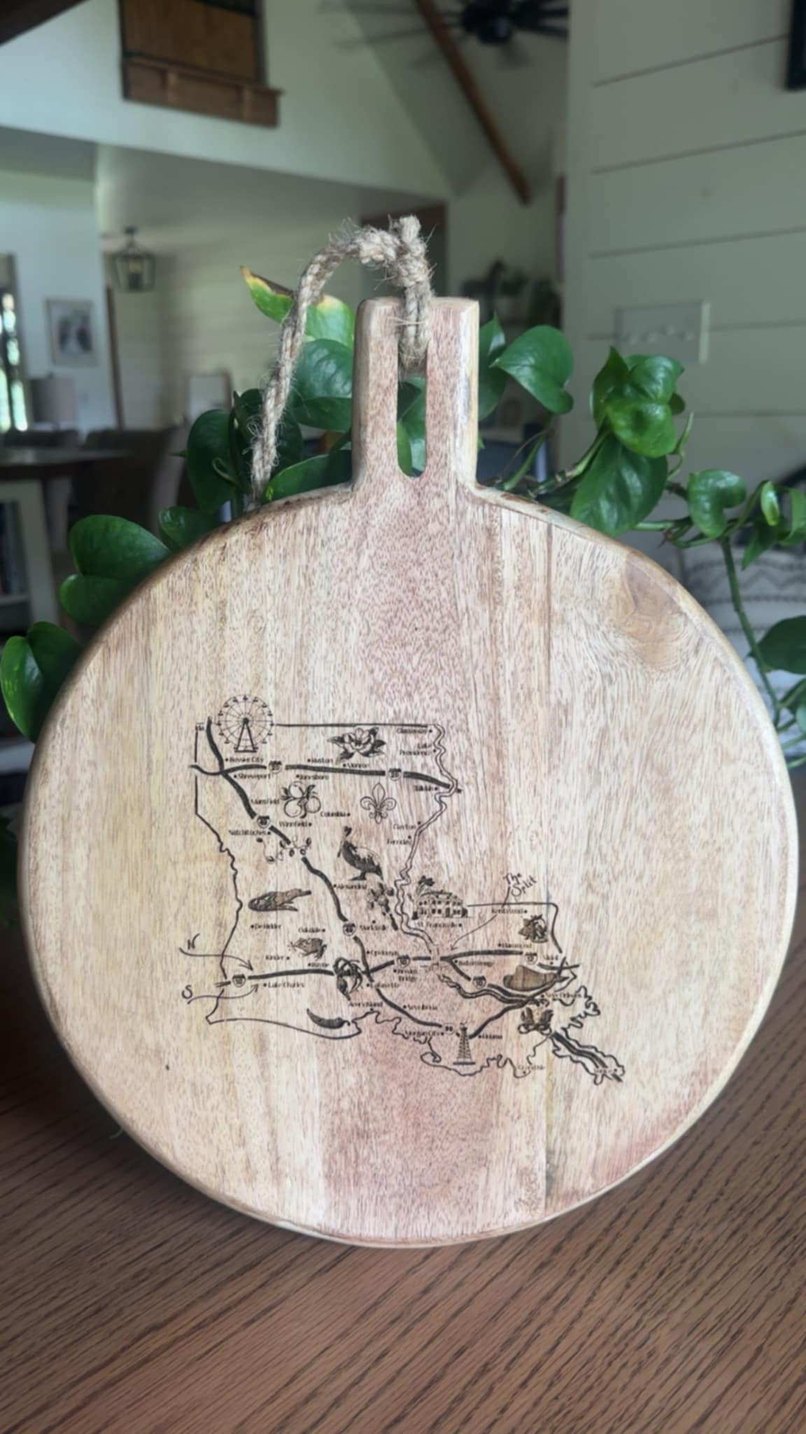 This Little Light of Mine Designs-   Round Cutting Board