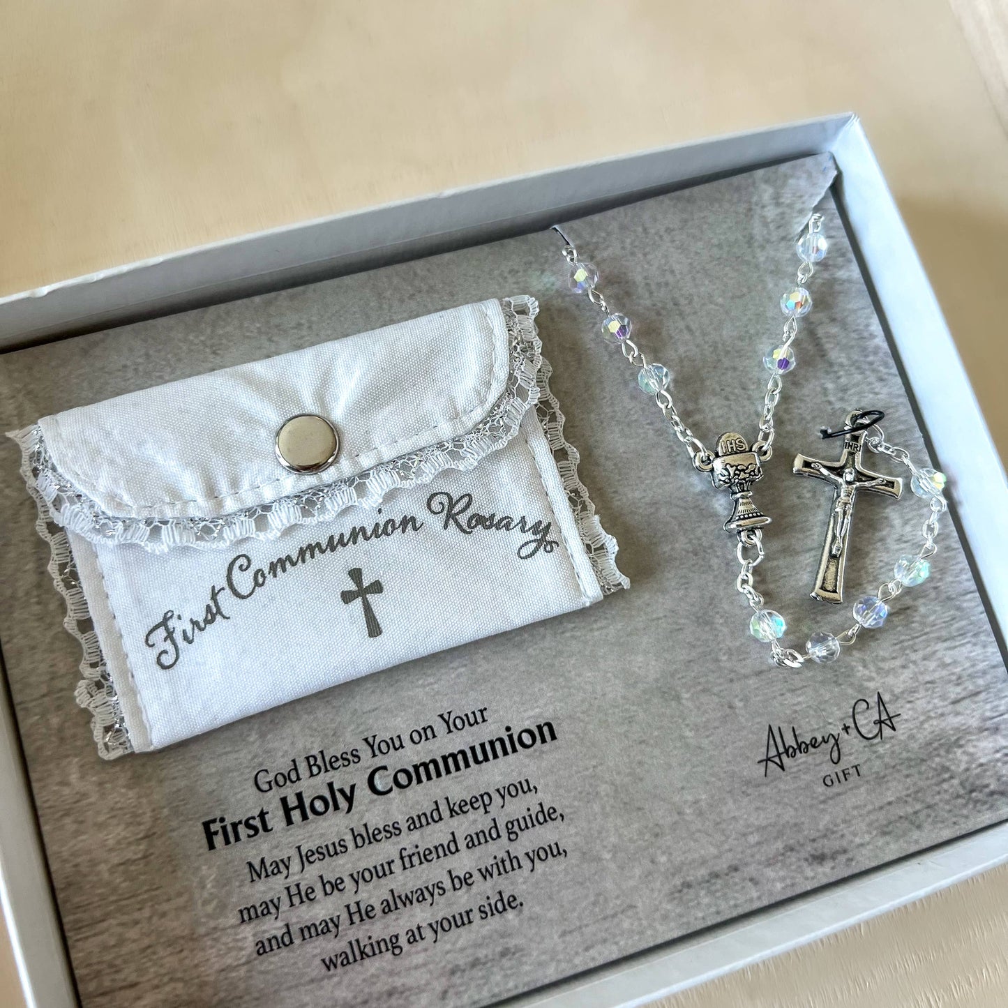 Abbey + CA Gift - Rosary & Bag Gift Set