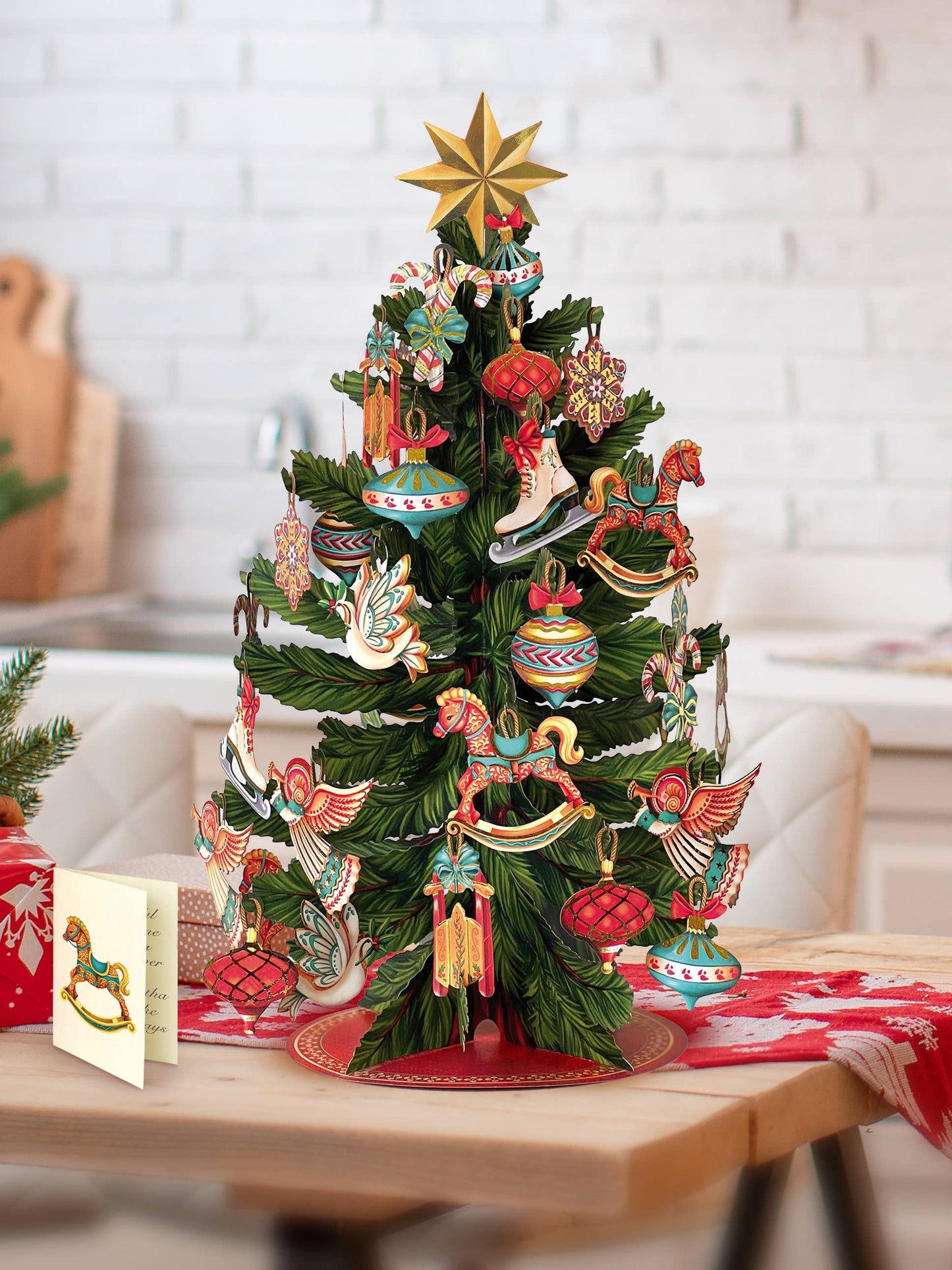 FreshCut Paper LLC - Christmas Tree (6 Pop-up holiday Greeting Cards)