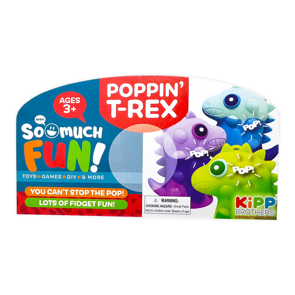 Novelty Closeout - So Much Fun! Poppin' T-Rex Sensory Pop Toy Assortment