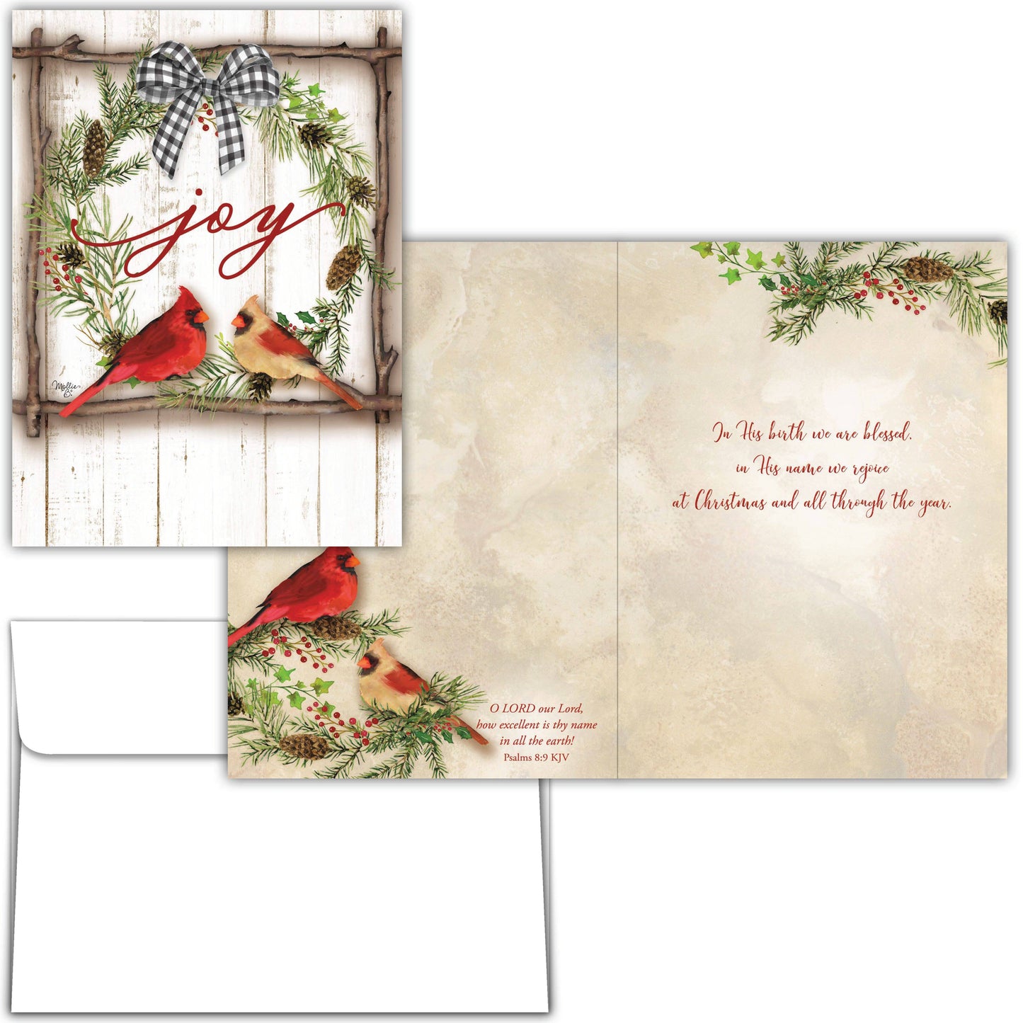 Crown Point Graphics - Religious Boxed Christmas Cards, Joy to the World, 12 Cards