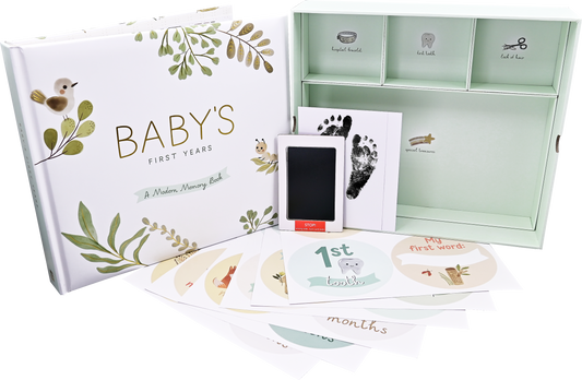 Peter Pauper Press - Baby's First Years: A Modern Memory Book with Keepsake Box