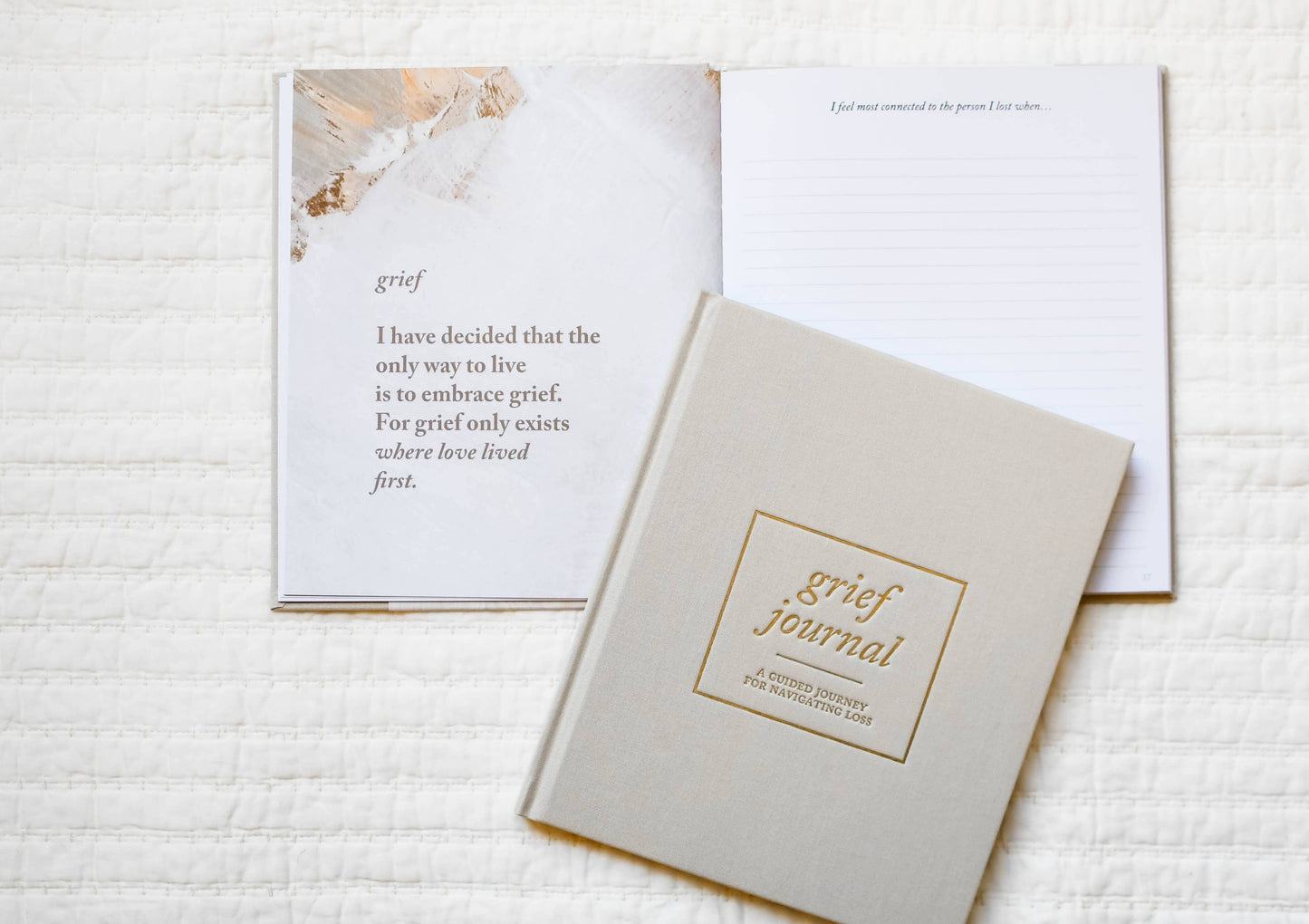 Duncan & Stone Paper Co. - Grief Journal - Teal | Sympathy Gift | Loss of Child Journal