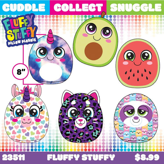 Novelty Closeout - Fluffy Stuffy 8" Pillow Plush