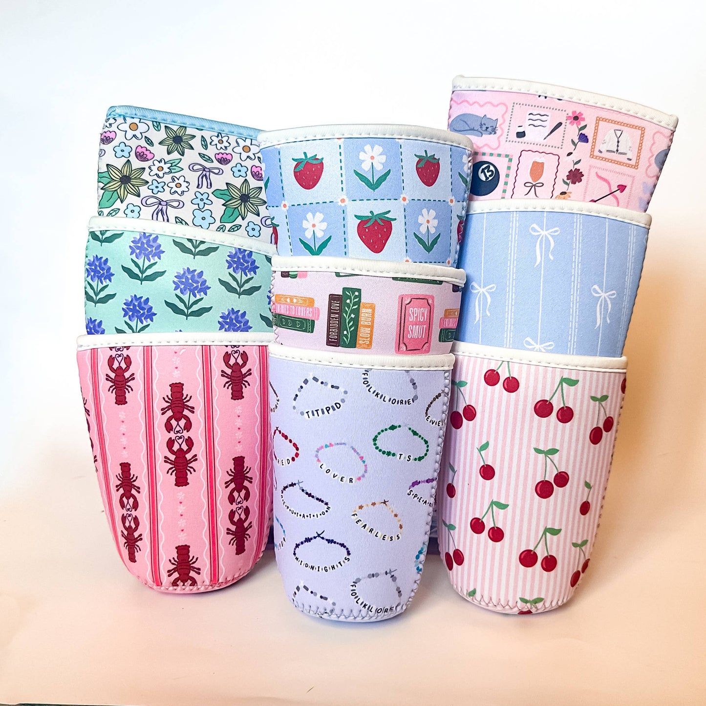 Oak Shore Collective LLC - Grandmillenial Bows | Iced Coffee Sleeve