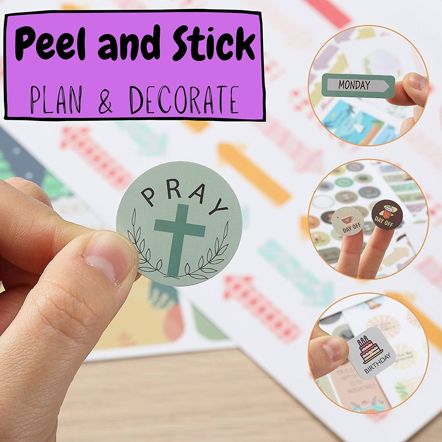 Mr. Pen - Mr. Pen Christian Journaling Stickers - 31 Sheets