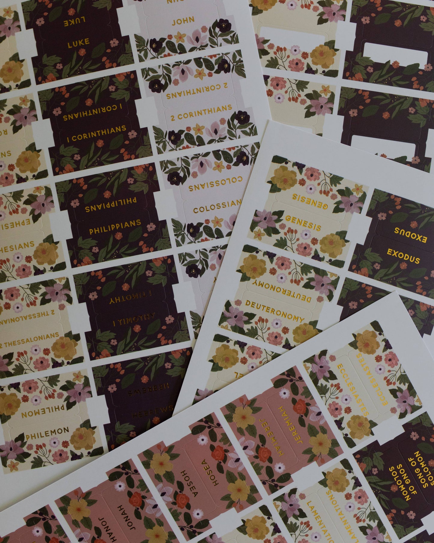 The Daily Grace Co - Magnolia Floral Bible Tabs | 76 Tabs