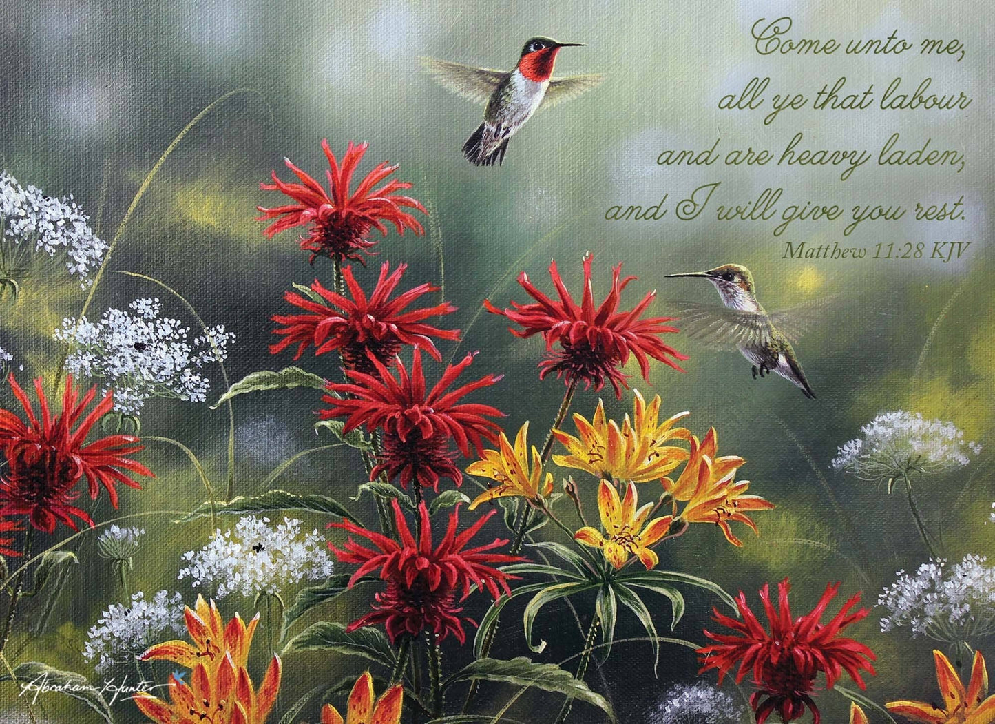 Crown Point Graphics - Hummingbirds - Box of 12 Assorted Encouragement Cards by Shared Blessings