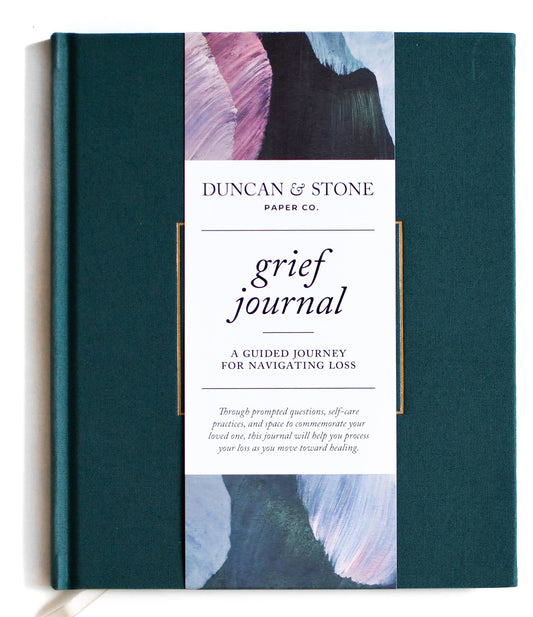Duncan & Stone Paper Co. - Grief Journal - Teal | Sympathy Gift | Loss of Child Journal