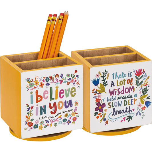 Primitives by Kathy - Wisdom Inside A Slow Deep Breath Pencil Spinner