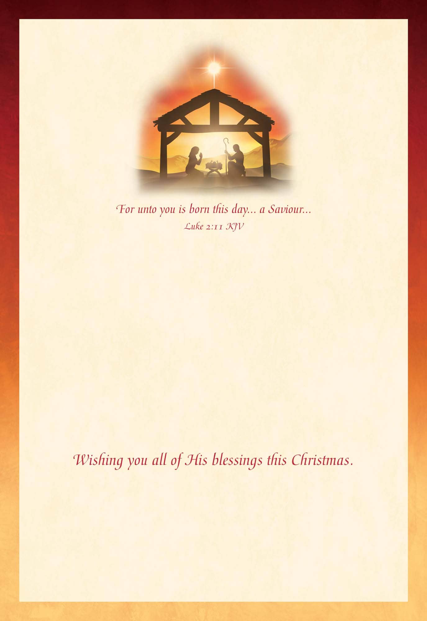Crown Point Graphics - Religious Boxed Christmas Cards, Nativity, 12 Cards
