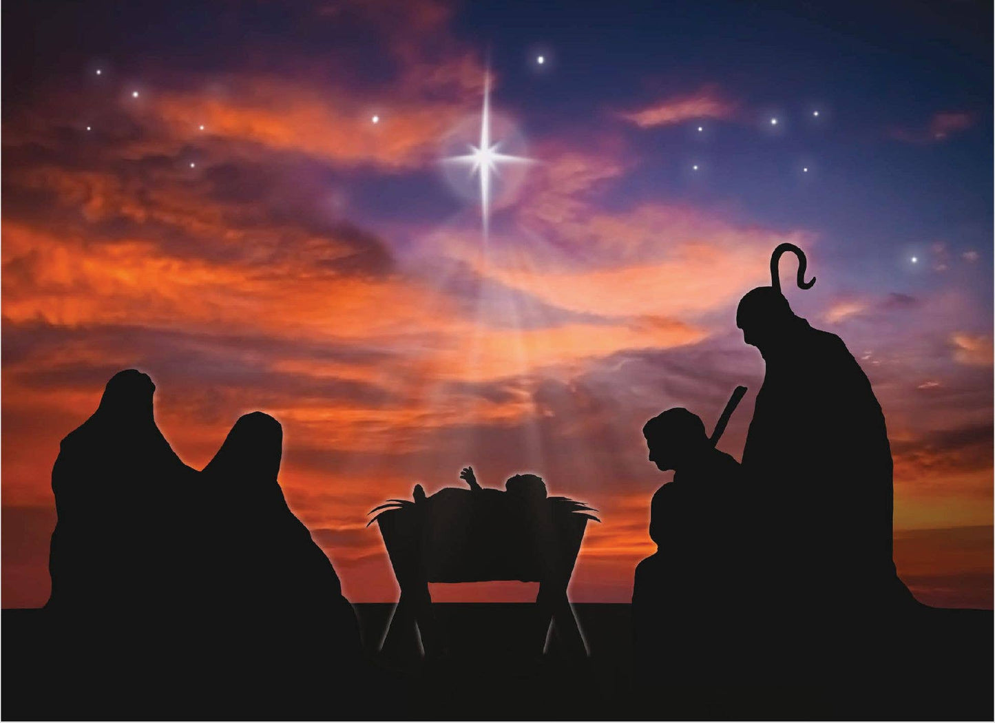 Crown Point Graphics - Religious Boxed Christmas Cards, Peace on Earth, 12 Cards