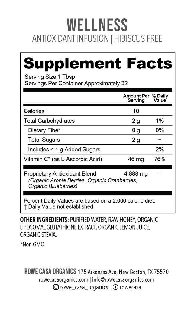 Rowe Casa Organics - ANTIOXIDANT INFUSION | 16 oz