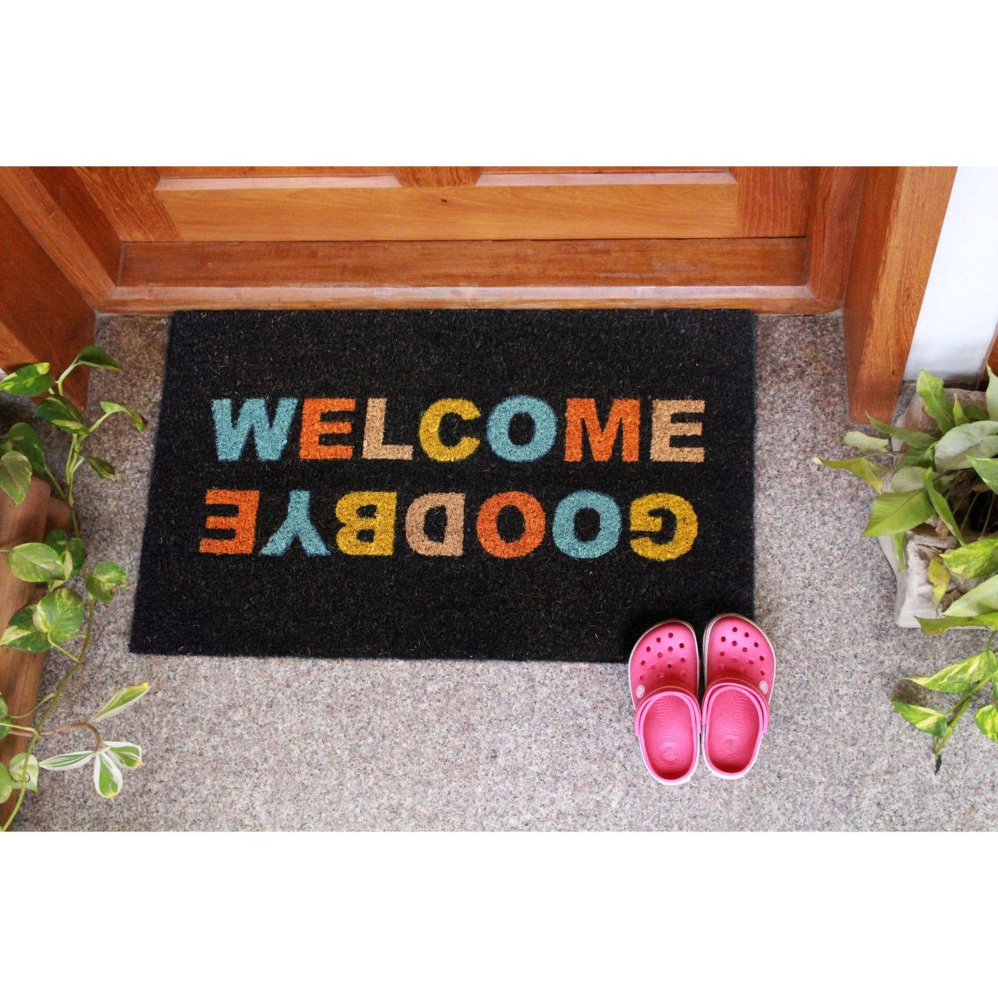 RugSmith - RugSmith Multi Tufted Welcome, Good bye Doormat, 18" x 30"