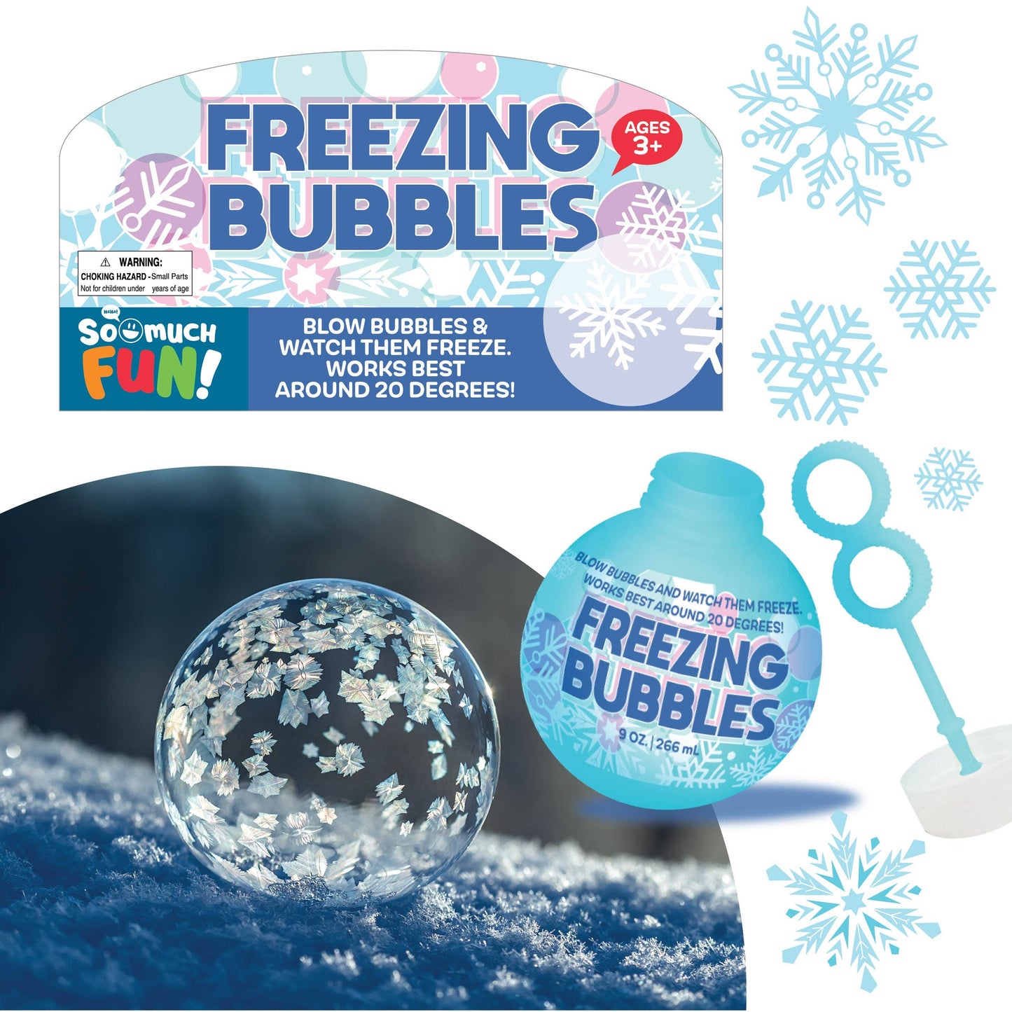 Novelty Closeout - Freezing Bubbles 9 oz Stocking Stuffer