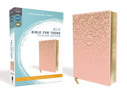 HarperCollins Christian Publishing - NIV Bible For Teens, Thinline Edition, Pink Leathersoft