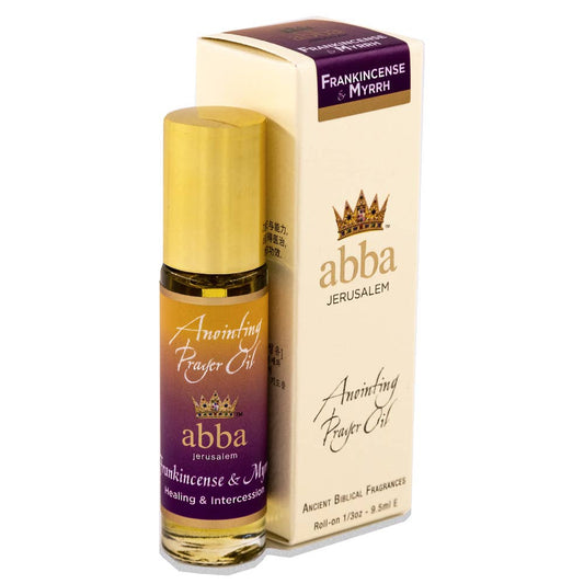 Abba Christian Products - Frankincense and Myrrh Prayer Oil - 1/3oz Roll-On