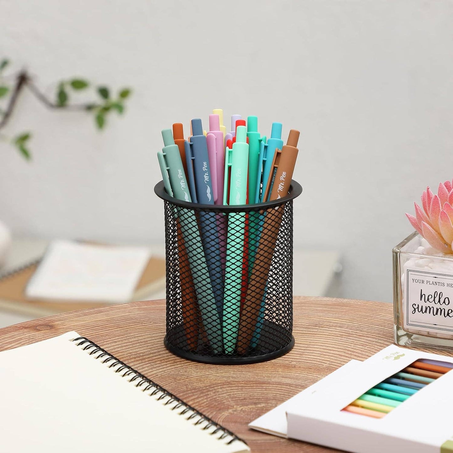 Mr. Pen - Cute 12-Pack Retractable Gel Pens with Colored Ink