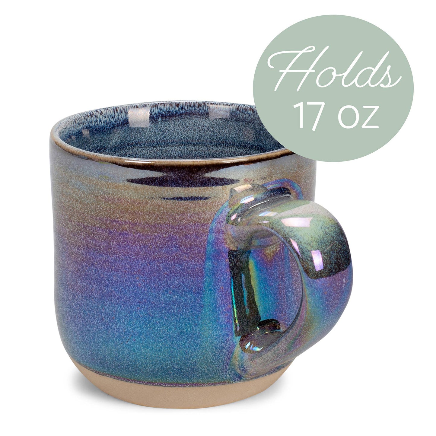EAST AVENUE - Mug 17oz Iridescent Ribbed Purple