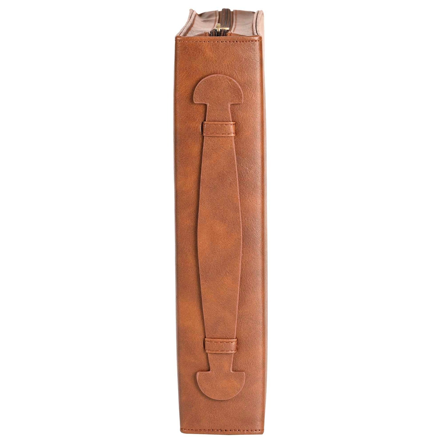 Magnolia - White Dove Bible Cover Classic Cross Brown XL