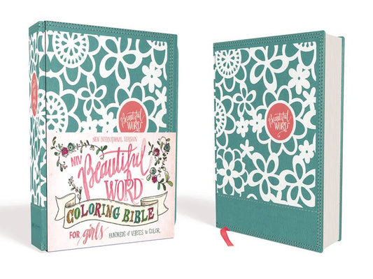 HarperCollins Christian Publishing - NIV Beautiful Word Coloring Bible for Girls Leathersoft Teal