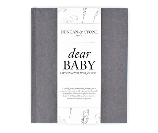 Duncan & Stone Paper Co. - Dear Baby: A Pregnancy Prayer Journal & Memory Book for Moms