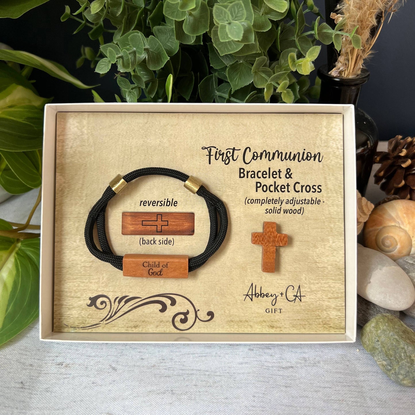 Abbey + CA Gift - Bracelet & Cross First Communion Gift Set