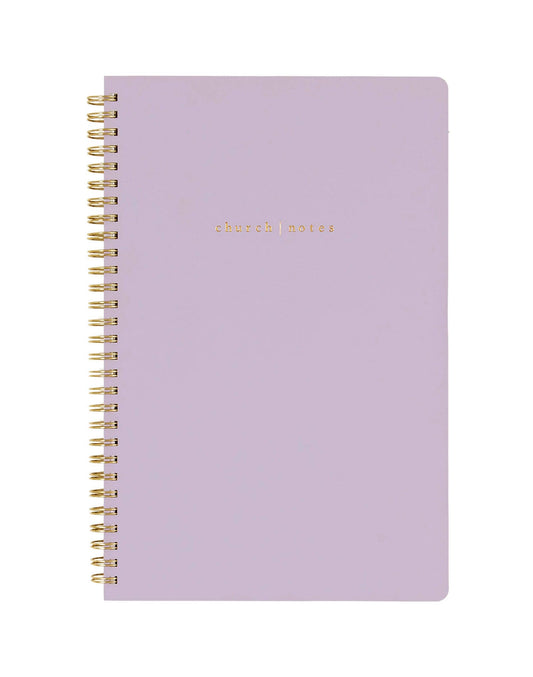 Church Notes Co. - Lilac Church Notes Bible Reference Notebook with Maps
