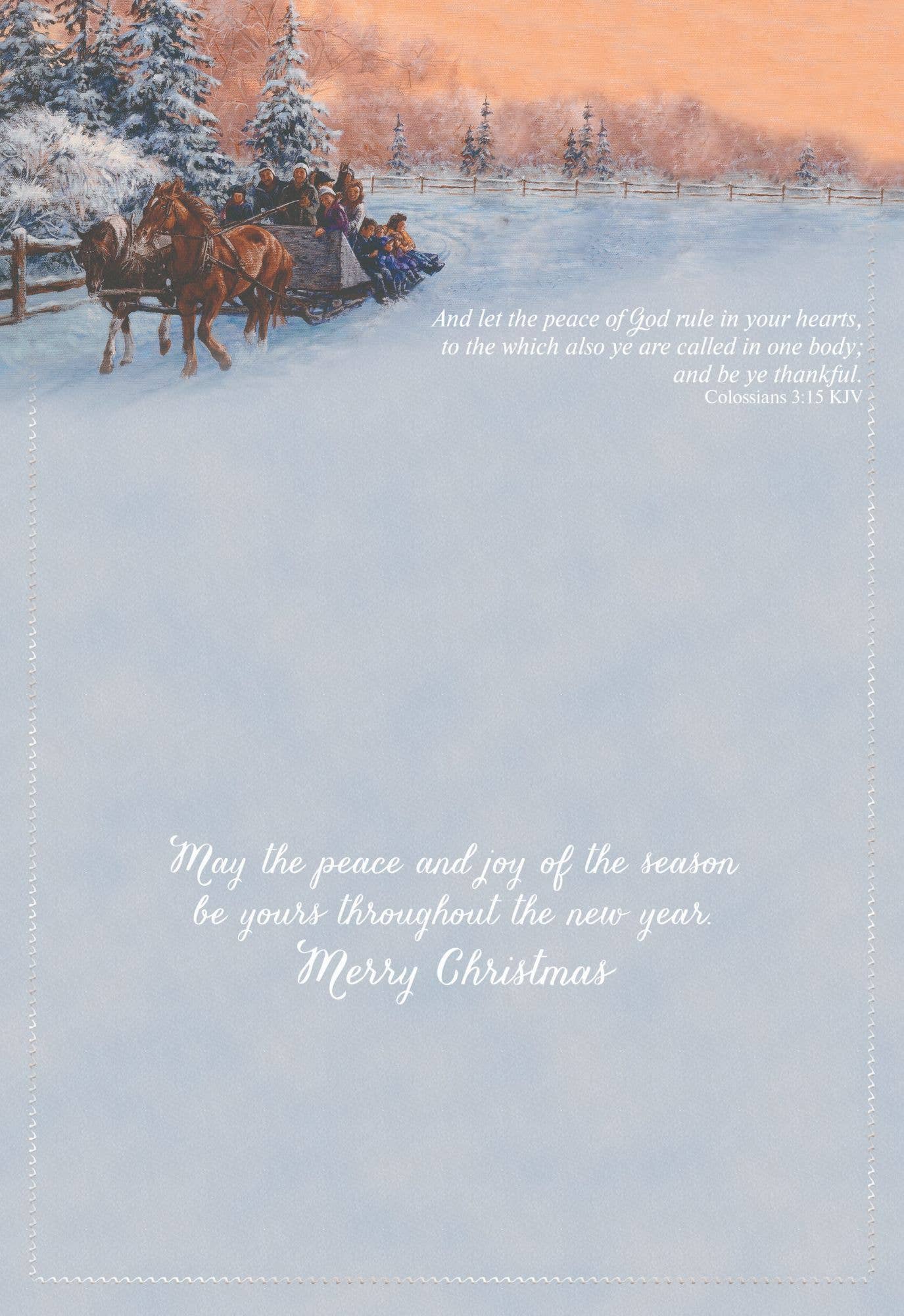 Crown Point Graphics - Religious Boxed Christmas Cards - Winters Glow, KJV
