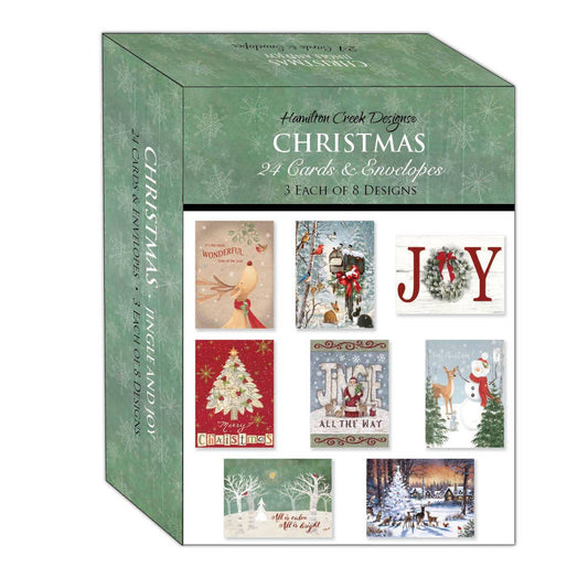 Crown Point Graphics - Jingle and Joy - Large Boxed Christmas Card Assortment