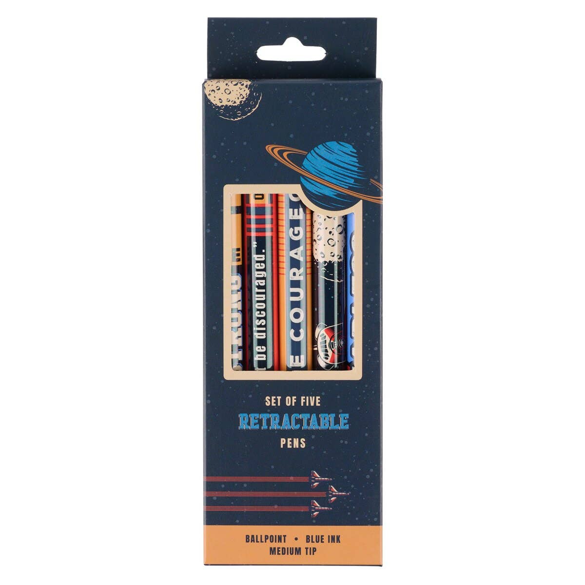 Christian Art Gifts - Pen Set 5 pc Be Strong and Courageous