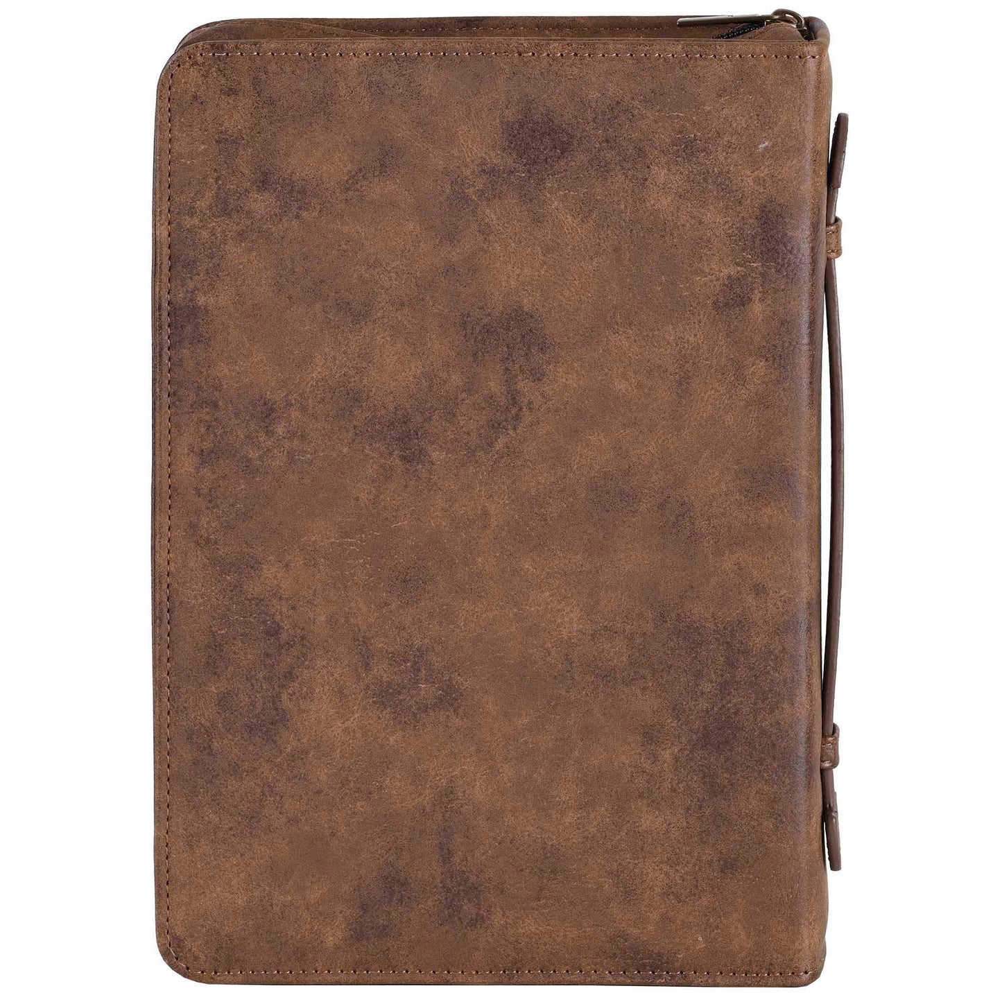 Magnolia - White Dove Bible Case Cross Suede-Look Brown XLarge