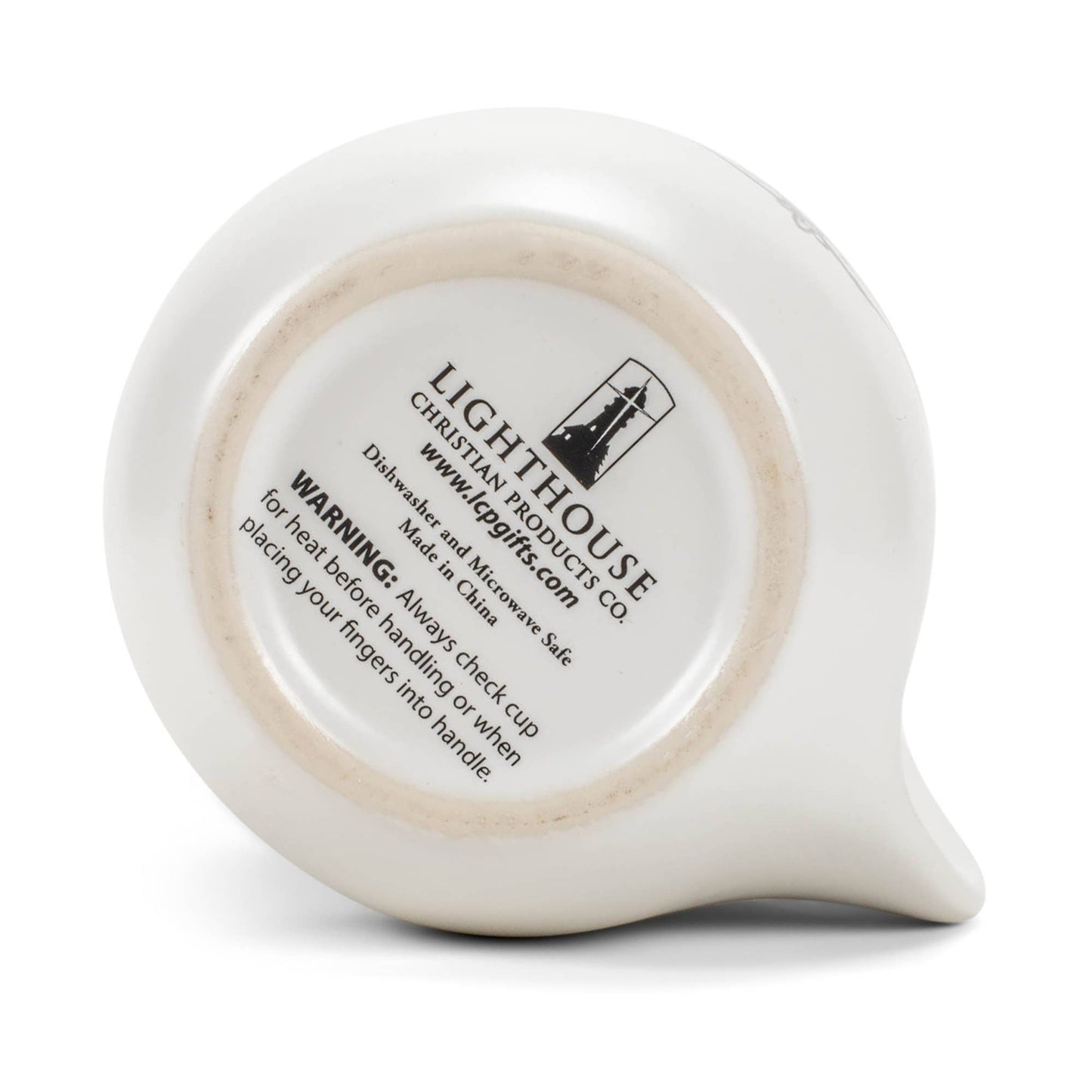 EAST AVENUE - Ceramic Handwarmer Mug Ornate Good Day Navy Interior 14 oz