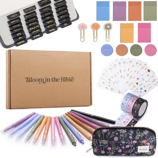 Mr. Pen - Mr. Pen- Bible Journaling Kit for Women, Sunset Blush,