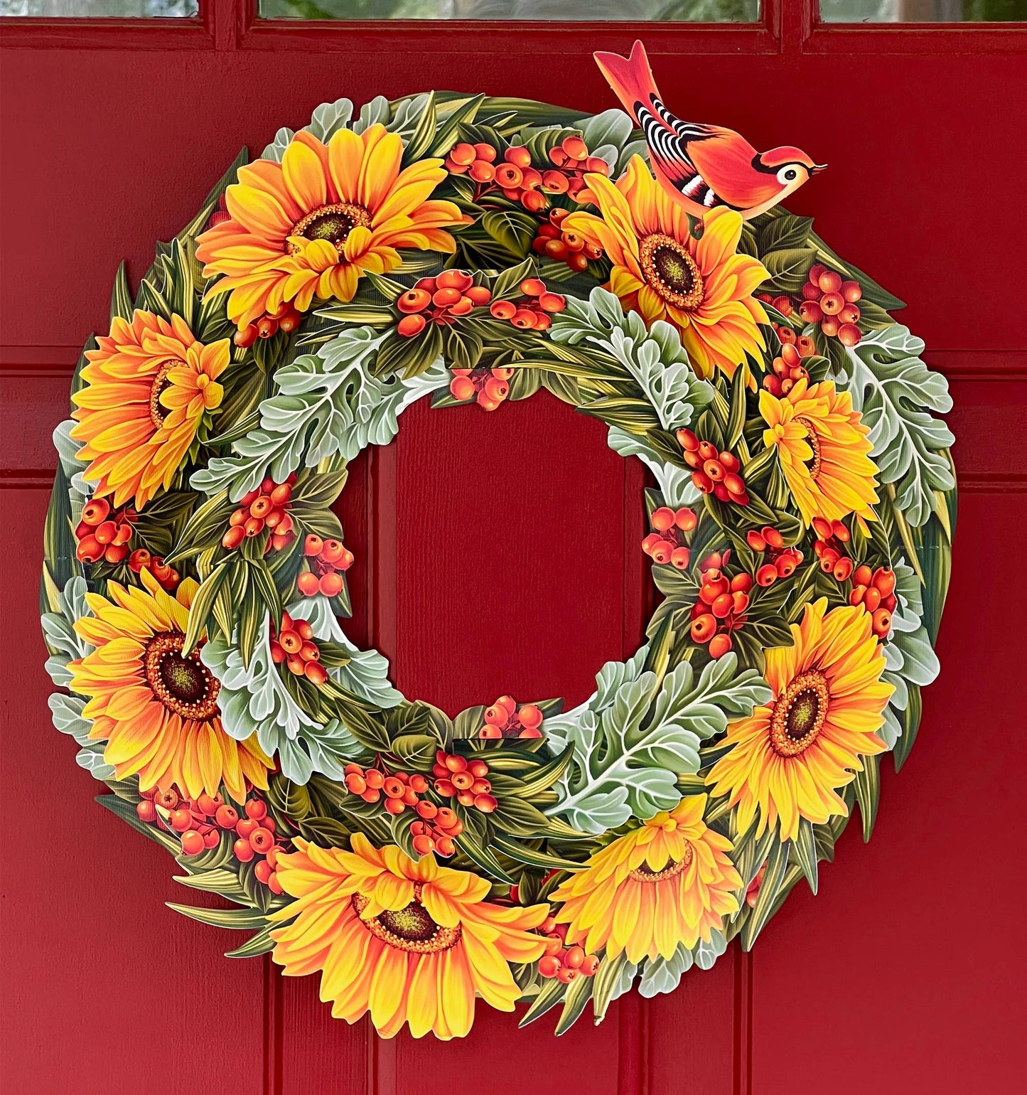 FreshCut Paper LLC - Harvest Wreath (6 Pop-up Fall Greeting Cards)