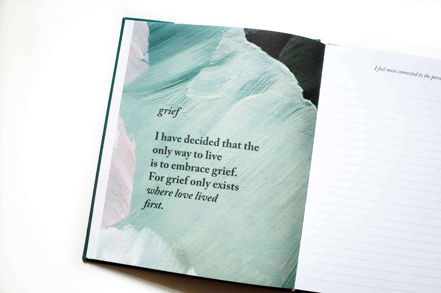 Duncan & Stone Paper Co. - Grief Journal - Teal | Sympathy Gift | Loss of Child Journal