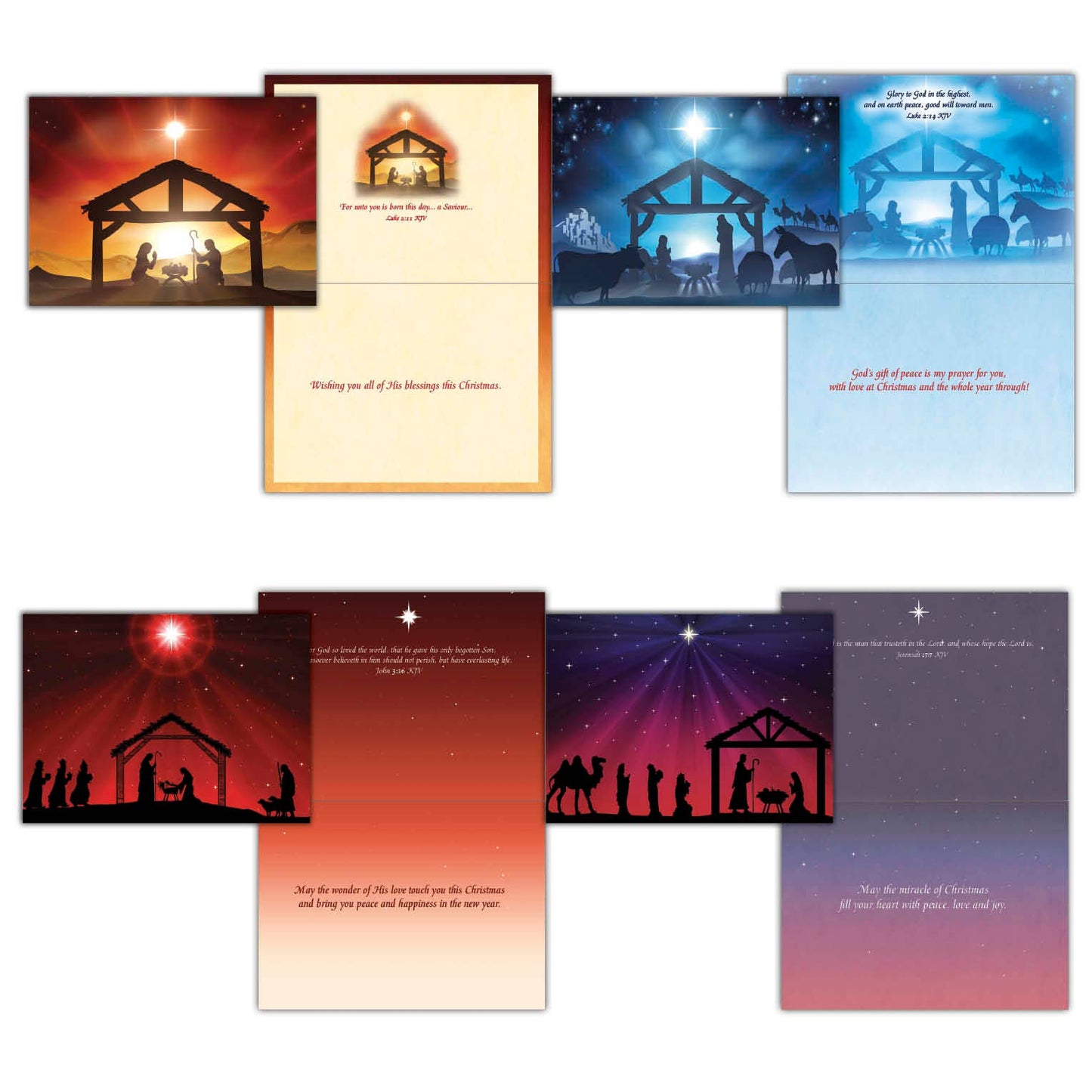 Crown Point Graphics - Religious Boxed Christmas Cards, Nativity, 12 Cards