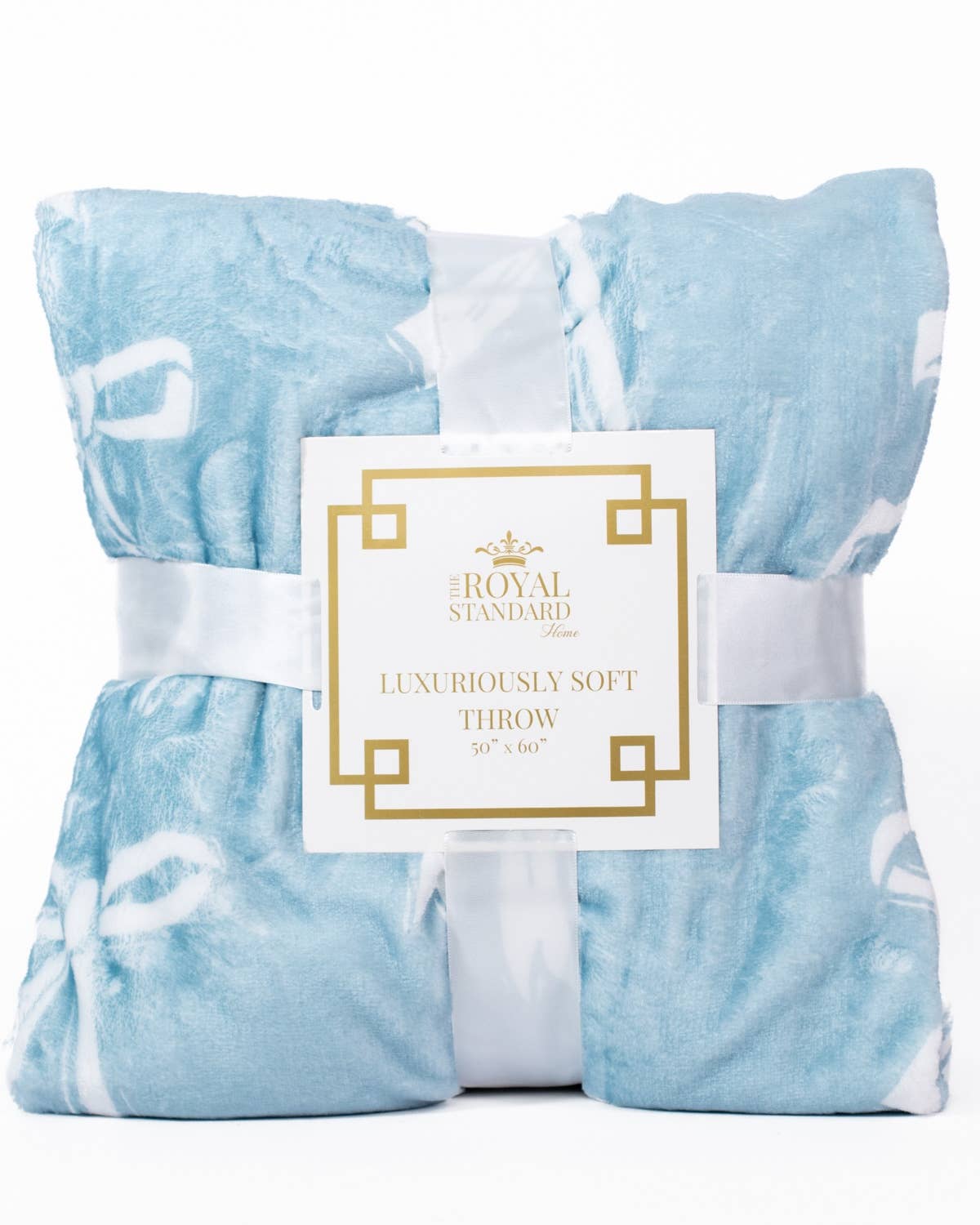 The Royal Standard - Hannah Bow Throw   Light Blue   50x60
