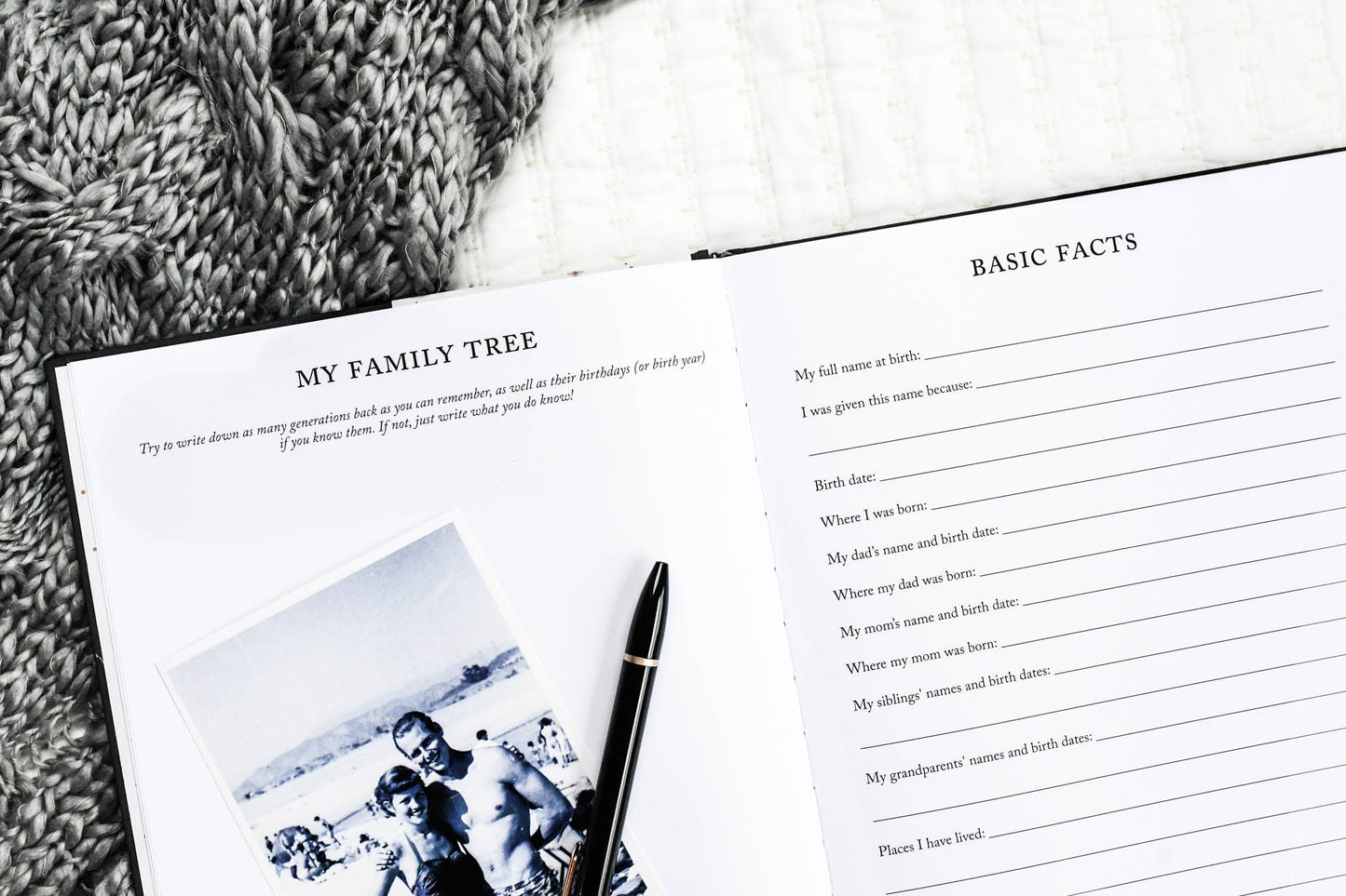 Duncan & Stone Paper Co. - Legacy Journal: A Family Keepsake Book | Christmast Gift