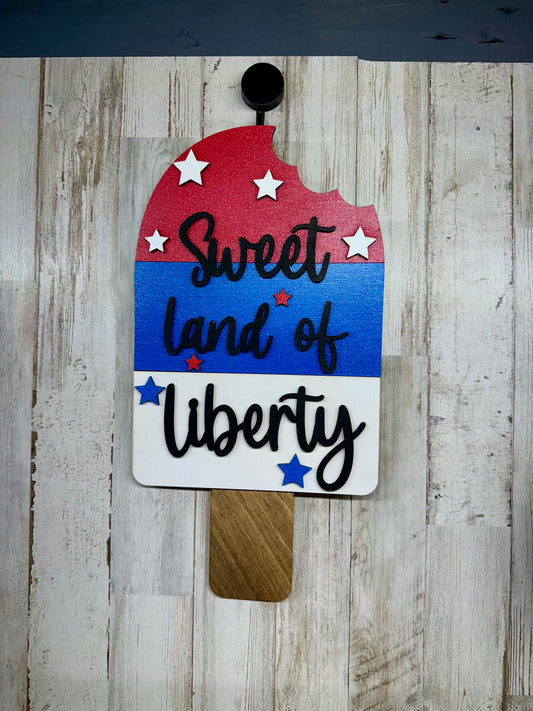 Created With Heart- LAND OF LIBERTY POPSICLE