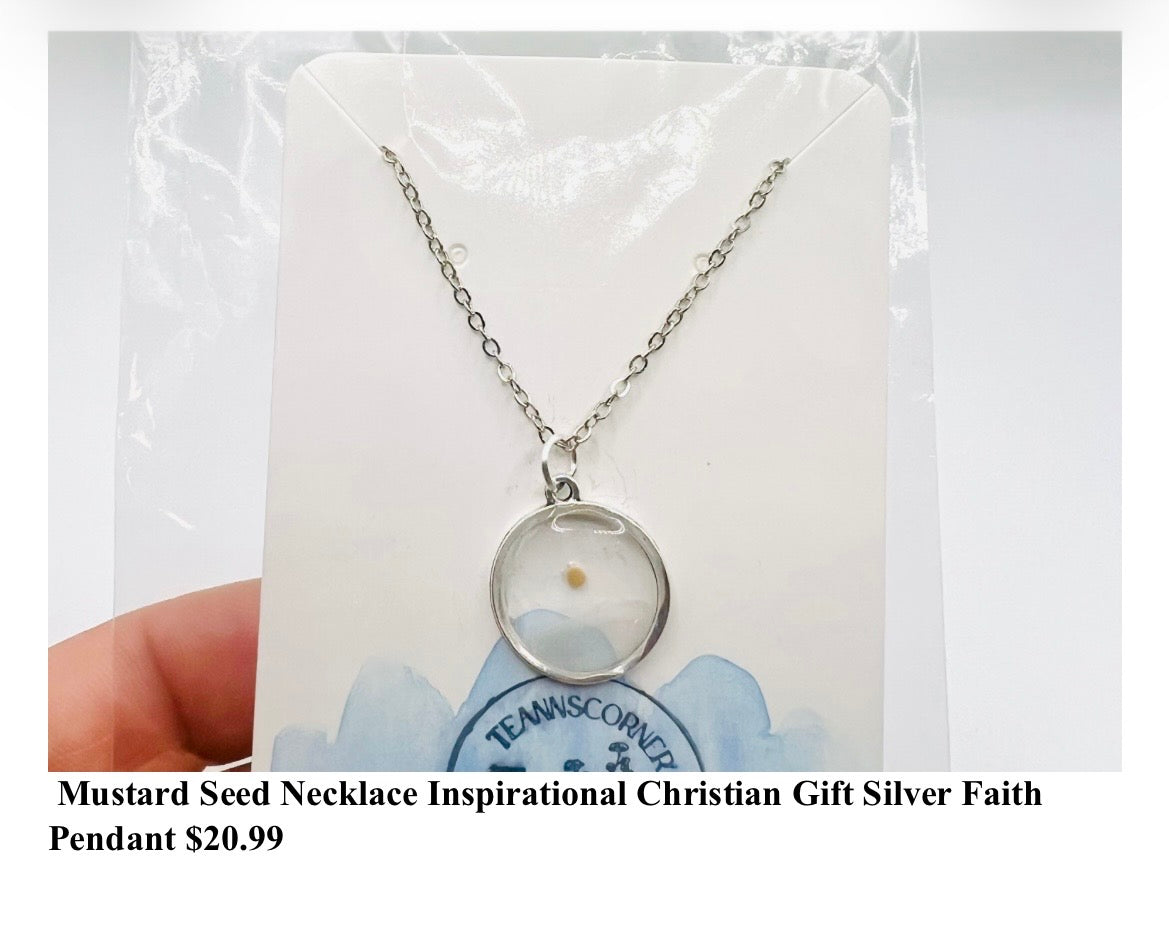 Mustard Seed Pendant Necklace